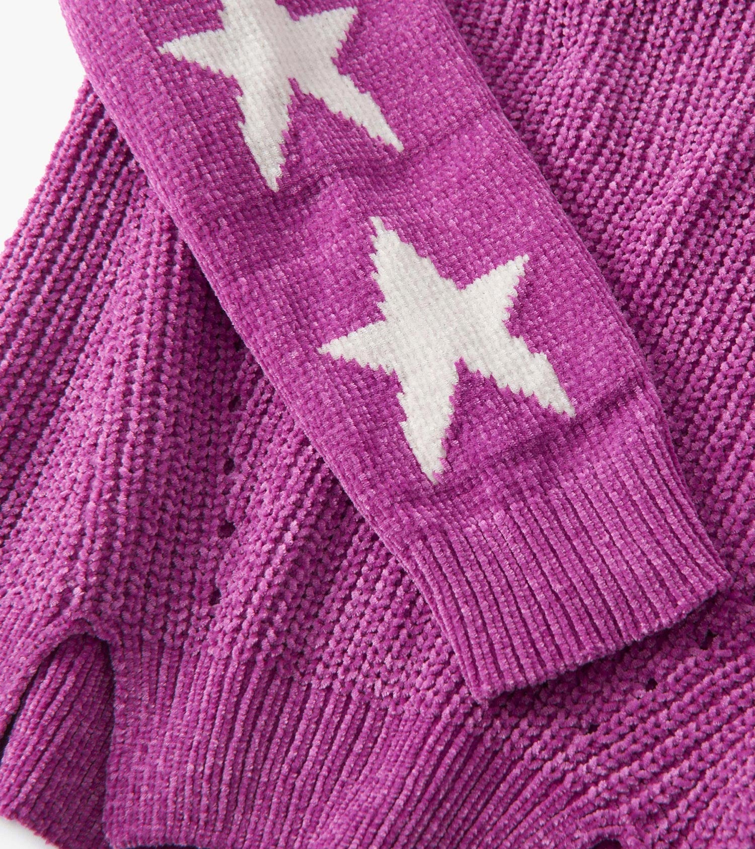 Hatley Girls Radiant Orchid Chenille Pullover Sweater