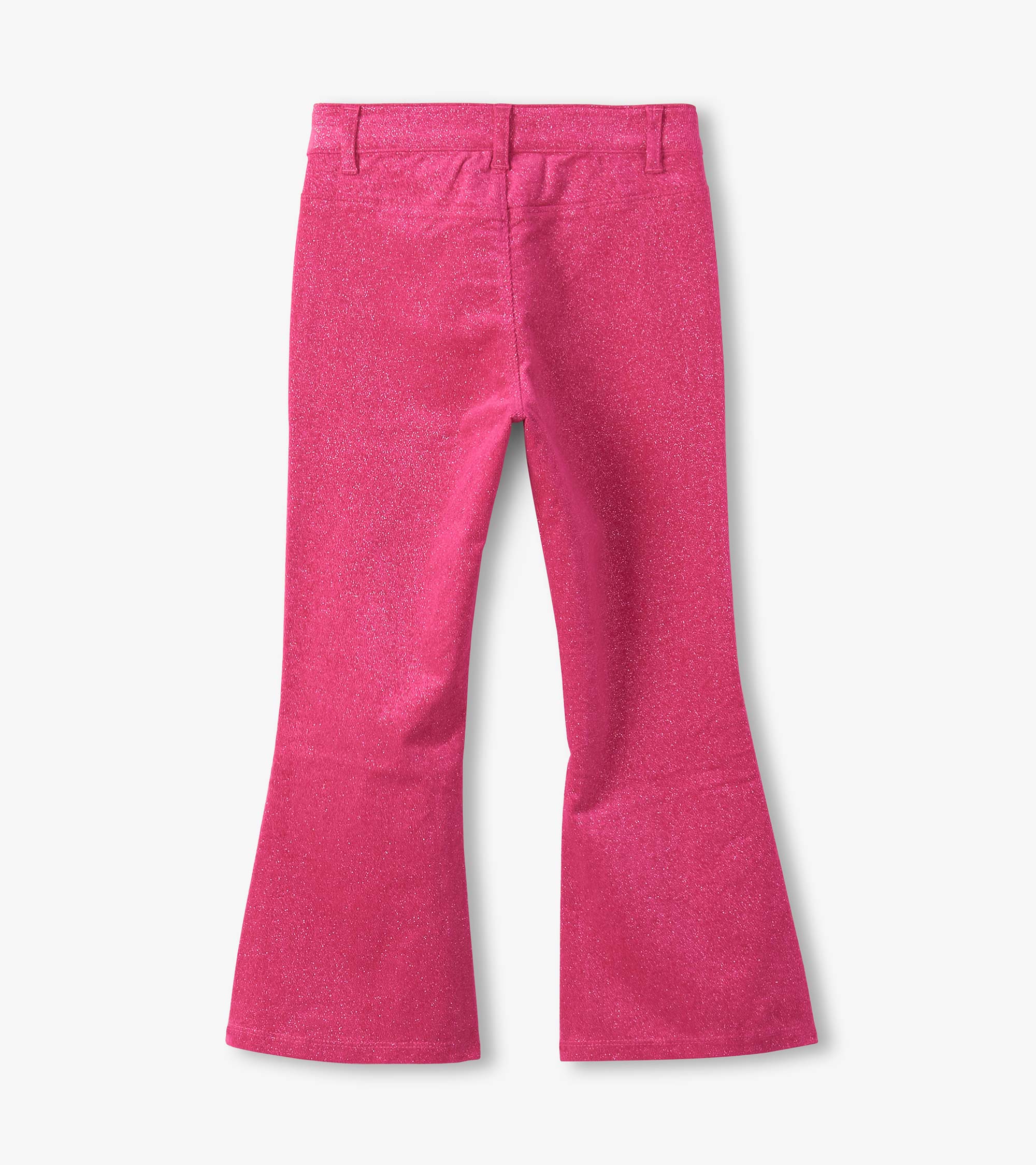 Hatley Girls Raspberry Rose Patch Pocket Flared Pants