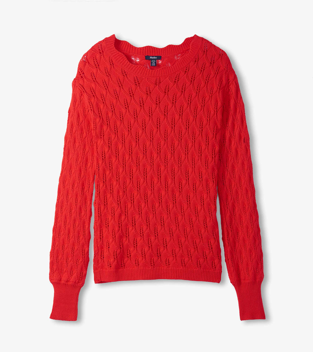 Hatley Iris Sweater - Ruby Red