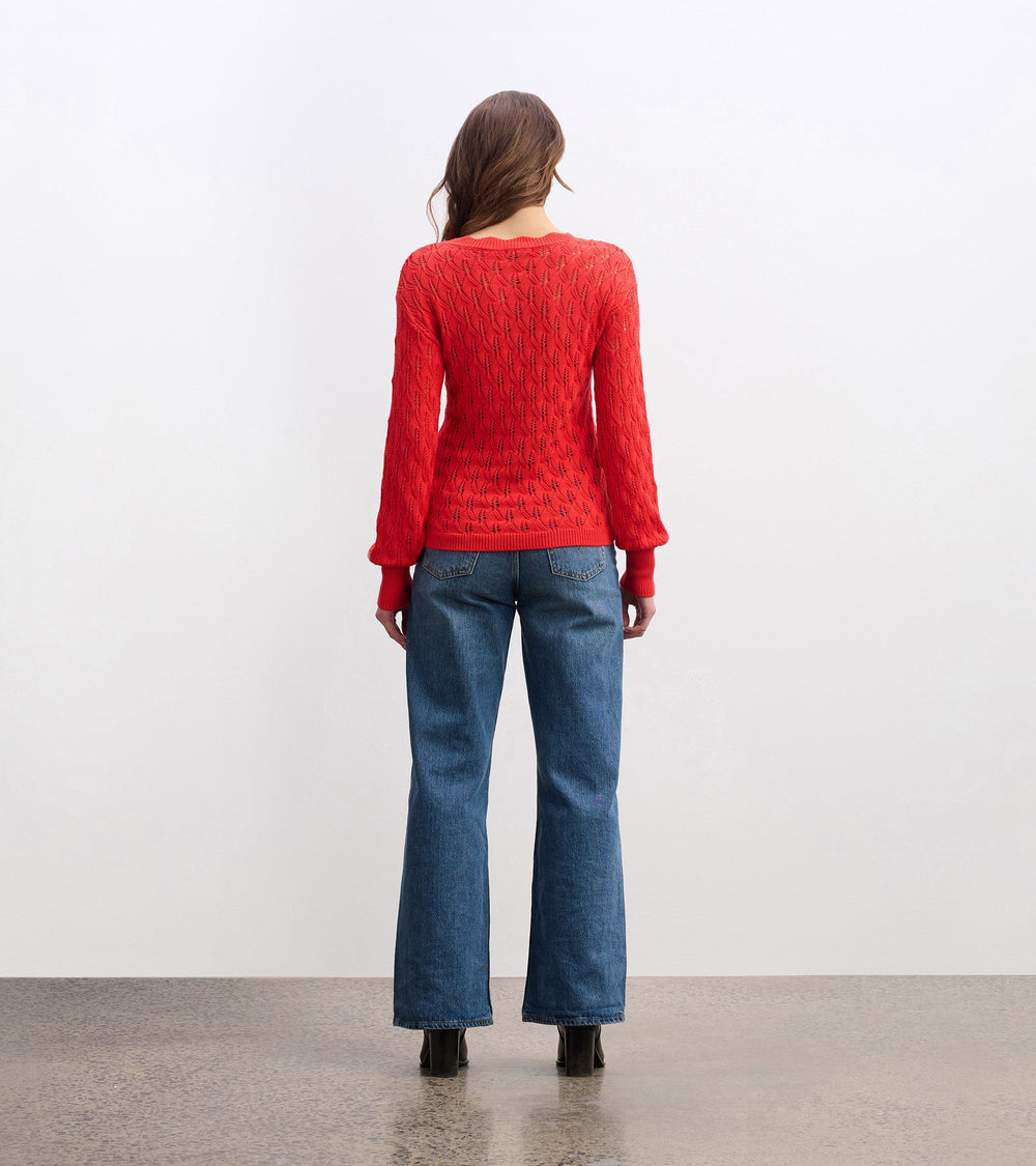 Hatley Iris Sweater - Ruby Red