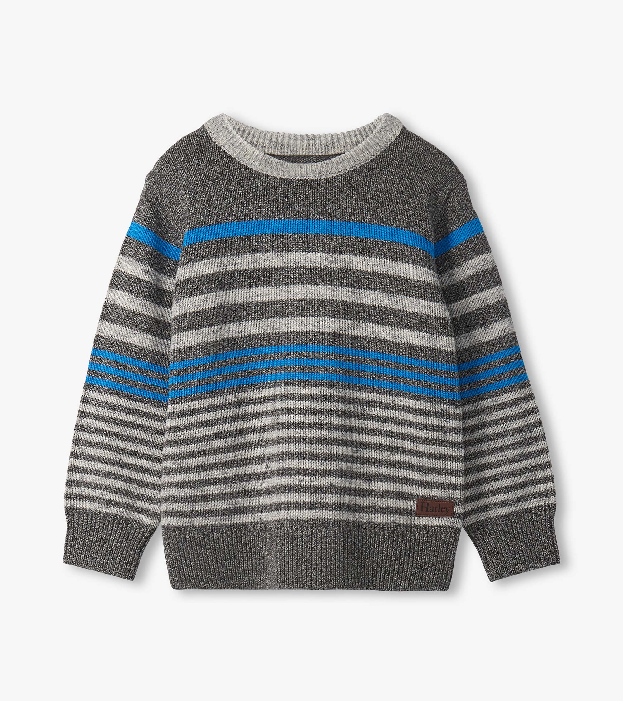 Hatley Boys Speckle Stripe Crew Neck Sweater