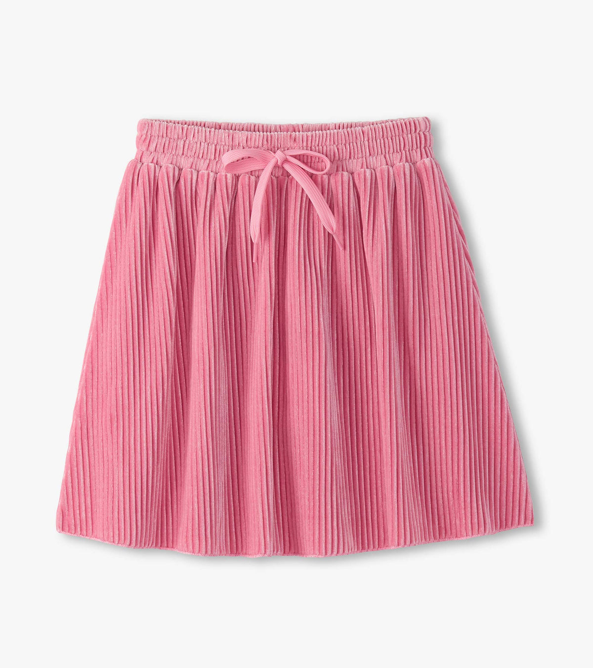 Hatley Girls Sea Pink Pleated Velour Skirt