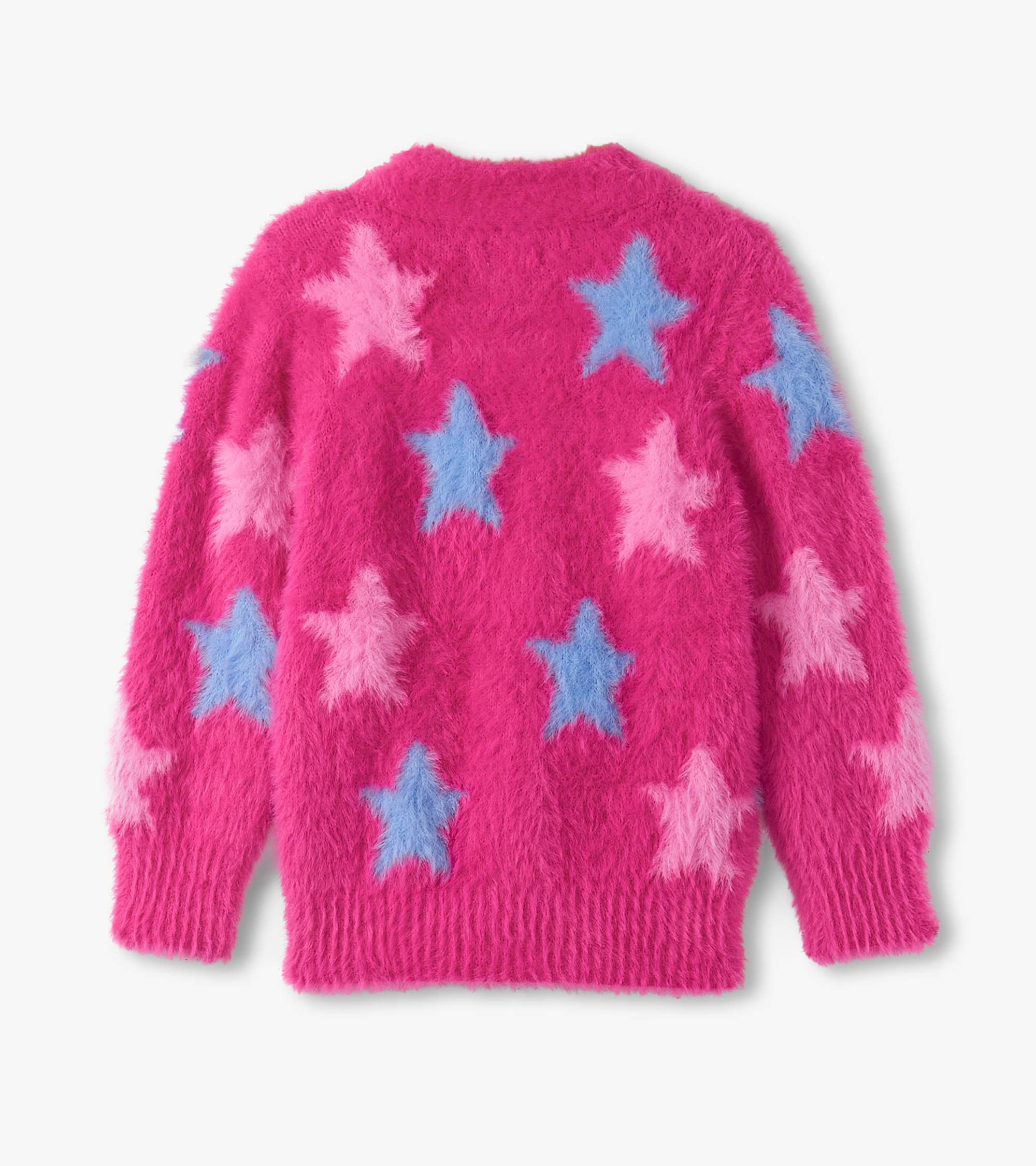 Hatley Girls Sparkling Star Fuzzy Cardigan