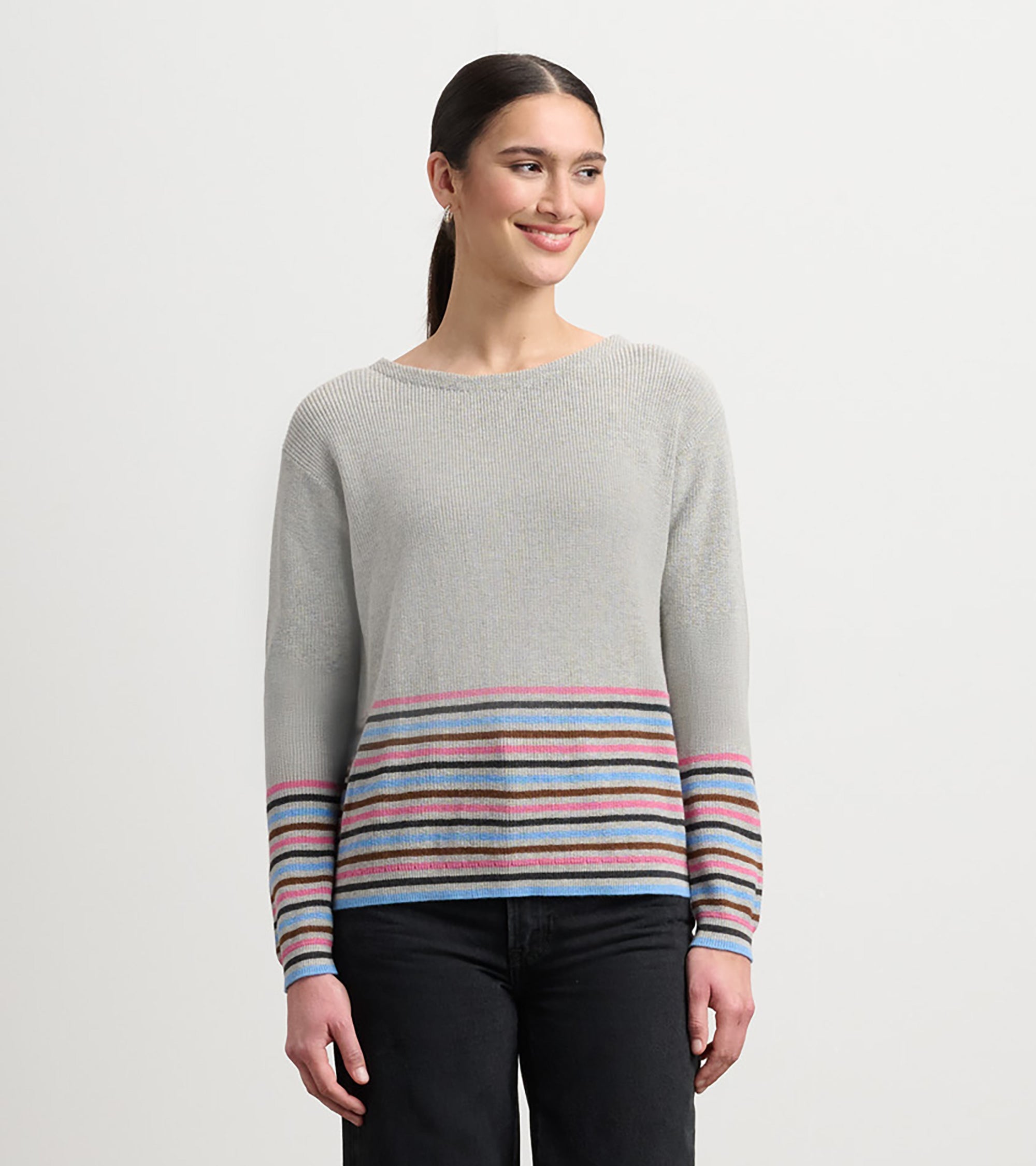 Hatley Devon Sweater - Autumn Stripes