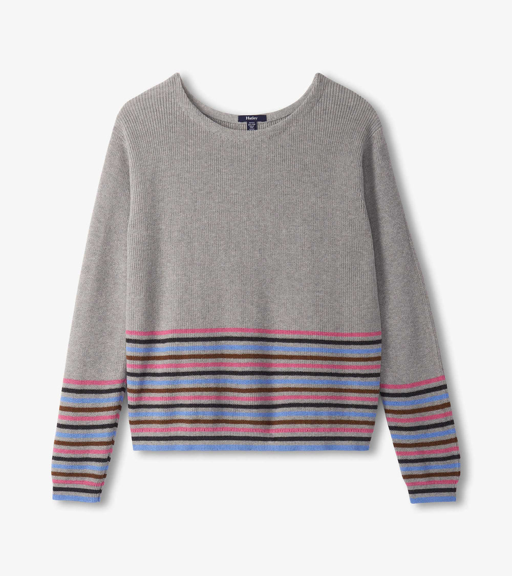 Hatley Devon Sweater - Autumn Stripes