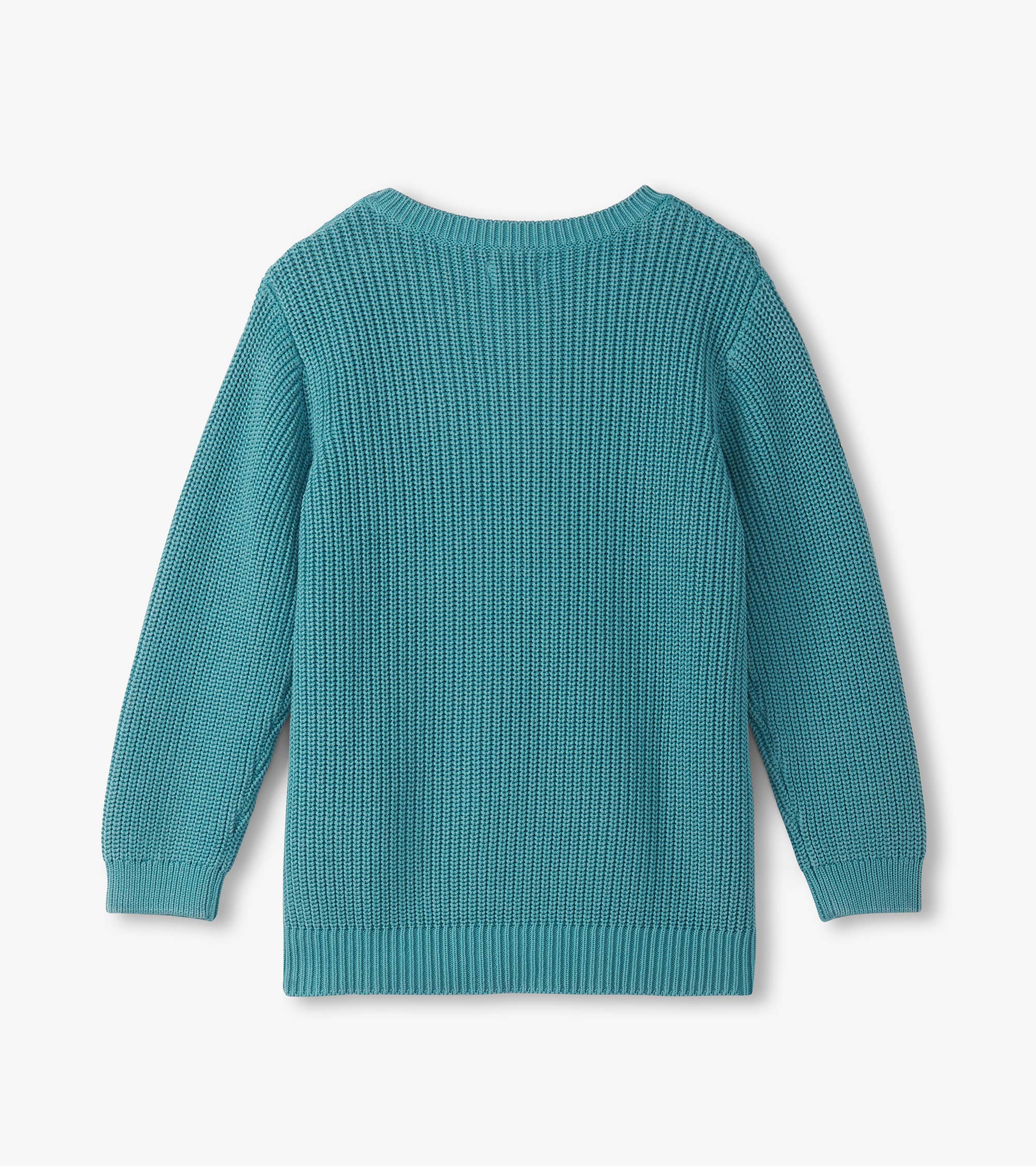 Hatley Boys Teal Button Neck Sweater