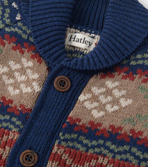 Hatley Boys Vintage Fair Isle Shawl Collar Cardigan