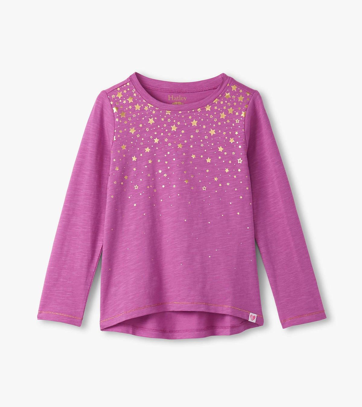 Hatley Girls Falling Stars Long Sleeve Graphic Tee