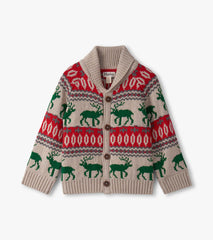 Hatley Baby & Toddler Boys Winter Elk Shawl Collar Cardigan