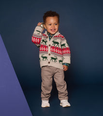 Hatley Baby & Toddler Boys Winter Elk Shawl Collar Cardigan