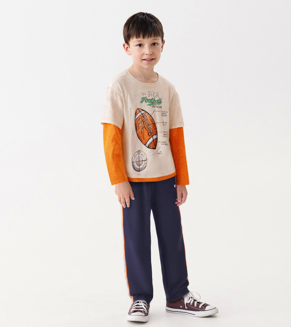 Hatley Boys Football Fooler Long Sleeve T-Shirt