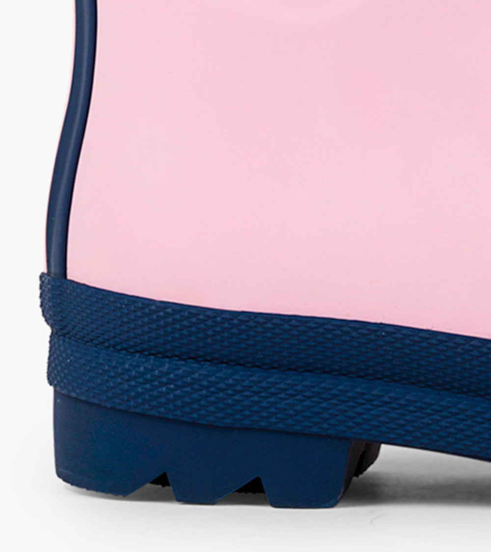 Hatley Kids Pink & Navy Matte Rain Boots