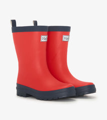 Hatley Kids Red & Navy Matte Rain Boots