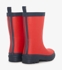 Hatley Kids Red & Navy Matte Rain Boots