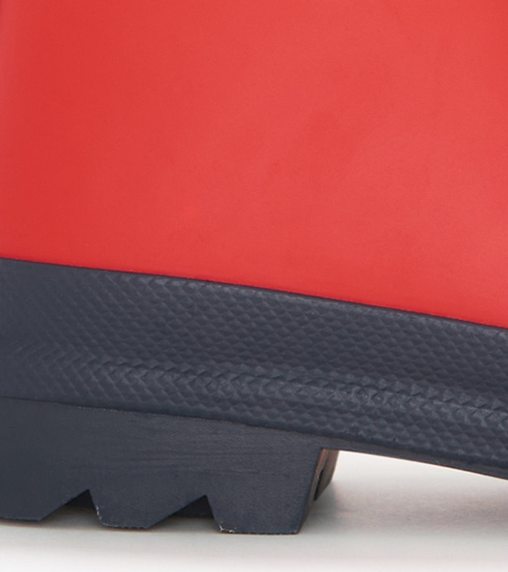 Hatley Kids Red & Navy Matte Rain Boots