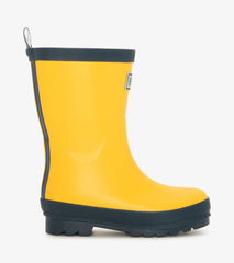 Hatley Kids Yellow & Navy Matte Rain Boots