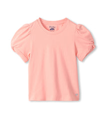 Hatley Girls Apricot Blush Twisted Sleeve T-Shirt