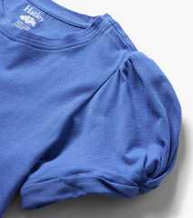 Hatley Girls Amparo Blue Twisted Sleeve T-Shirt