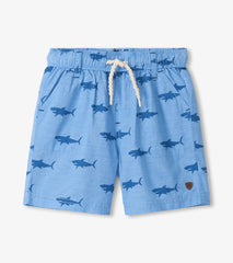 Hatley Boys Sharks Oxford Woven Shorts