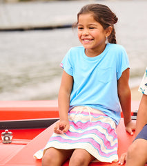 Hatley Girls Baby Blue Pocket T-Shirt