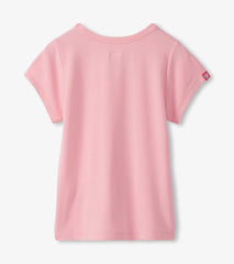 Hatley Girls Candy Pink Pocket T-Shirt