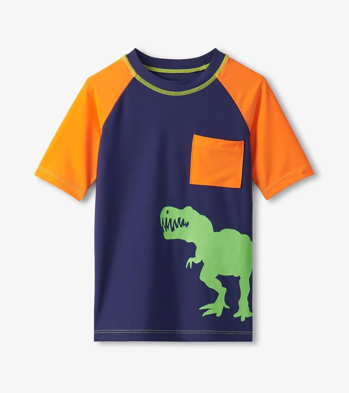 Hatley Boys Colorblock Dino Short Sleeve Rashguard