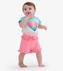 Hatley Baby & Toddler Girls Pink Ruffle Shorts