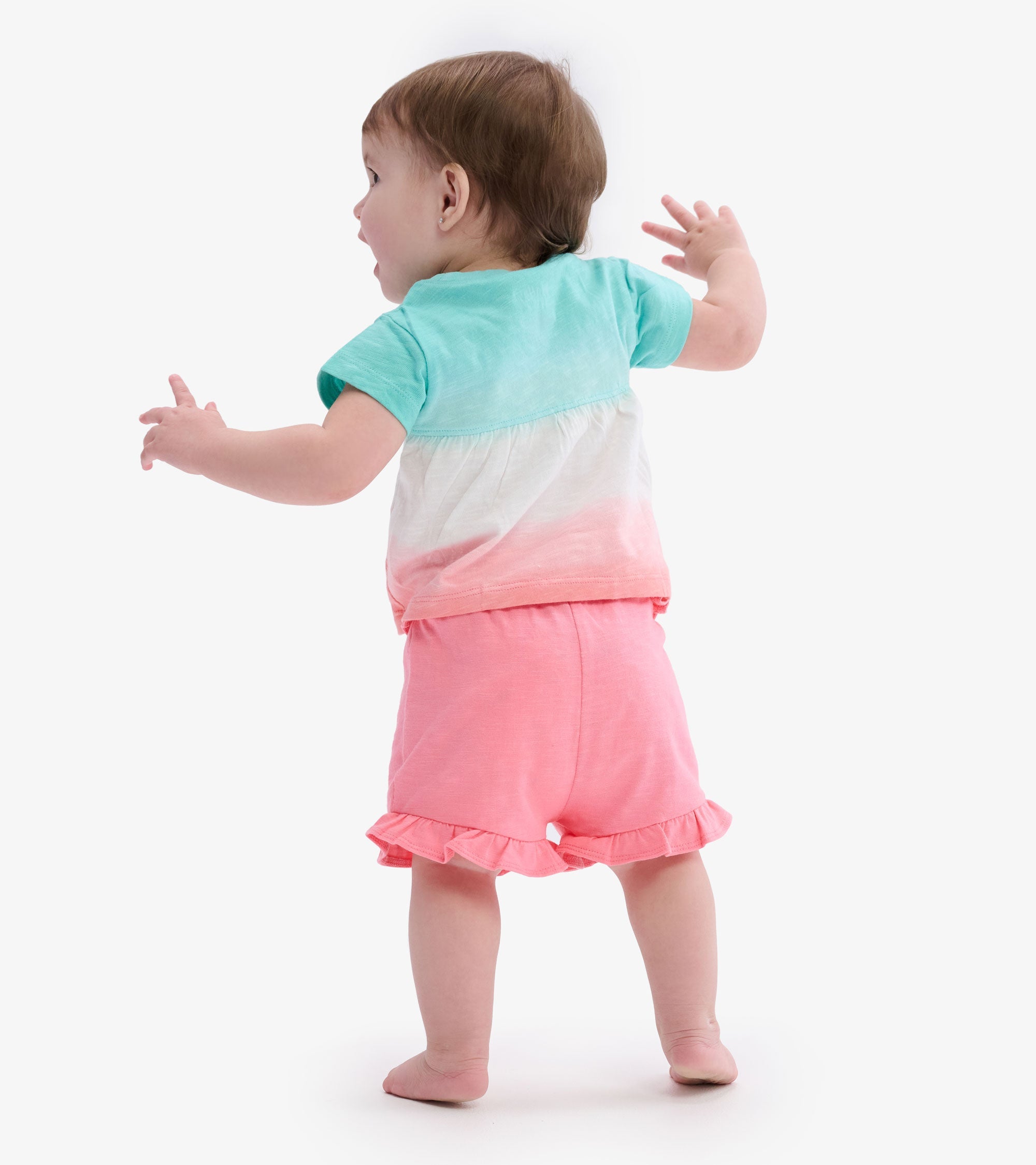 Hatley Baby & Toddler Girls Pink Ruffle Shorts