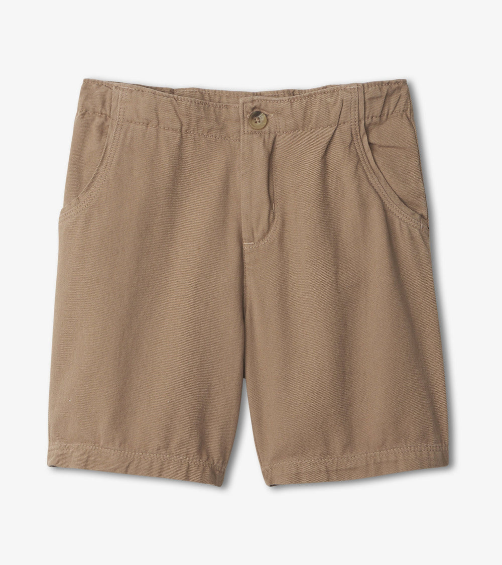 Hatley Boys Khaki Twill Shorts
