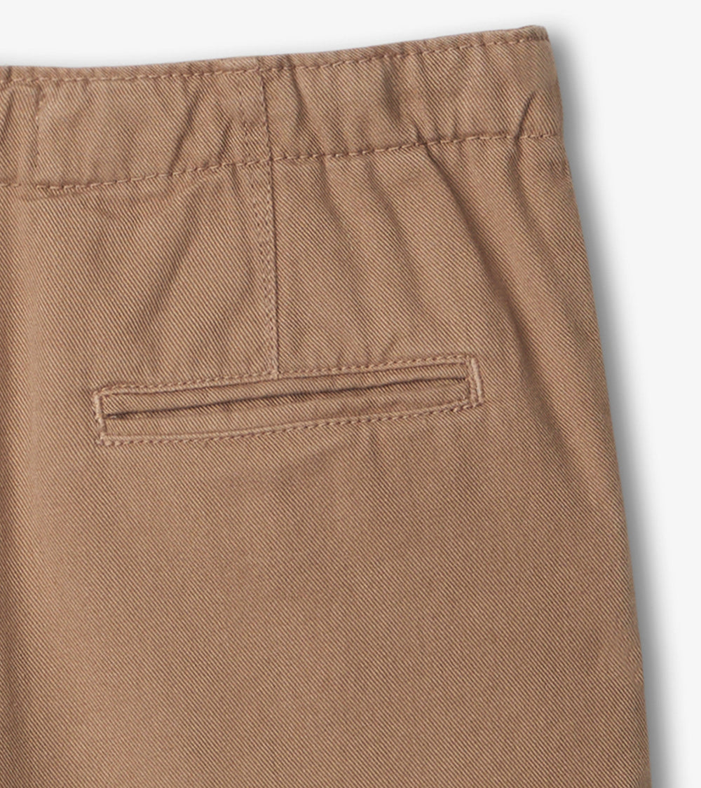 Hatley Boys Khaki Twill Shorts