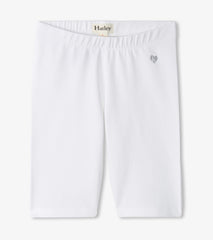 Hatley Girls White Bike Shorts
