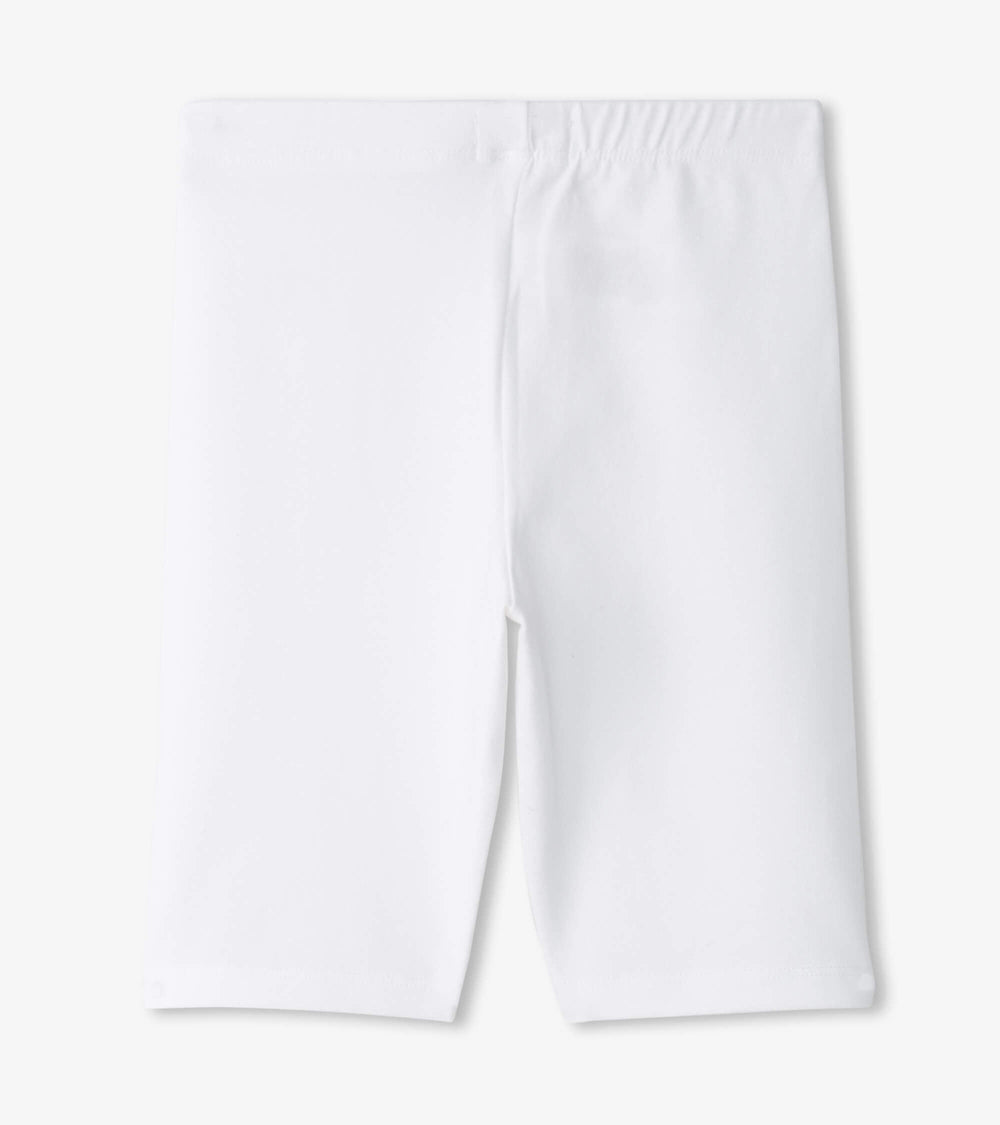 Hatley Girls White Bike Shorts