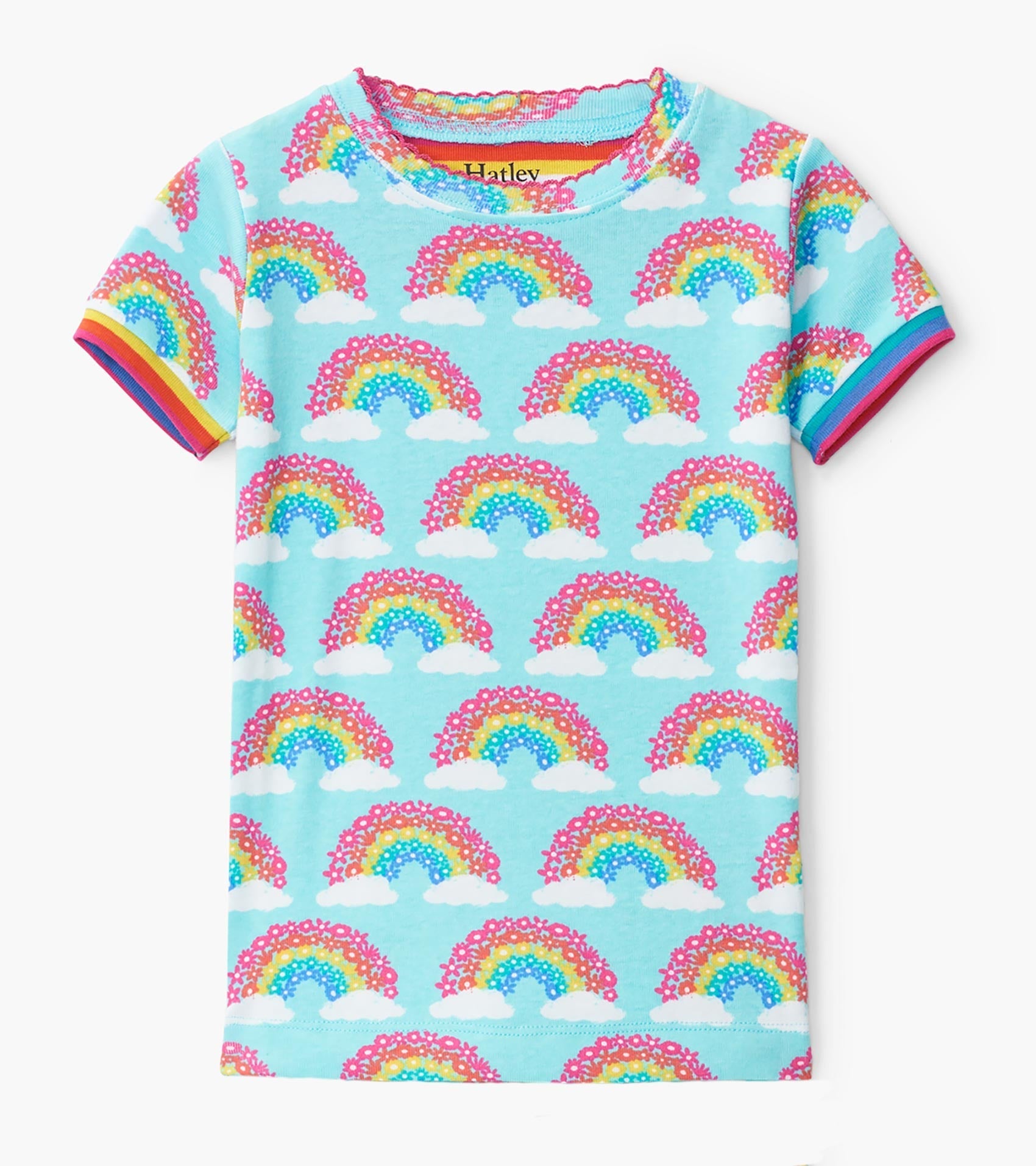 Hatley Magical Rainbows Organic Cotton Short Pajama Set