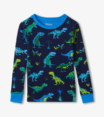 Hatley Boys Sharptooth Rex Long Sleeve Pajama Set