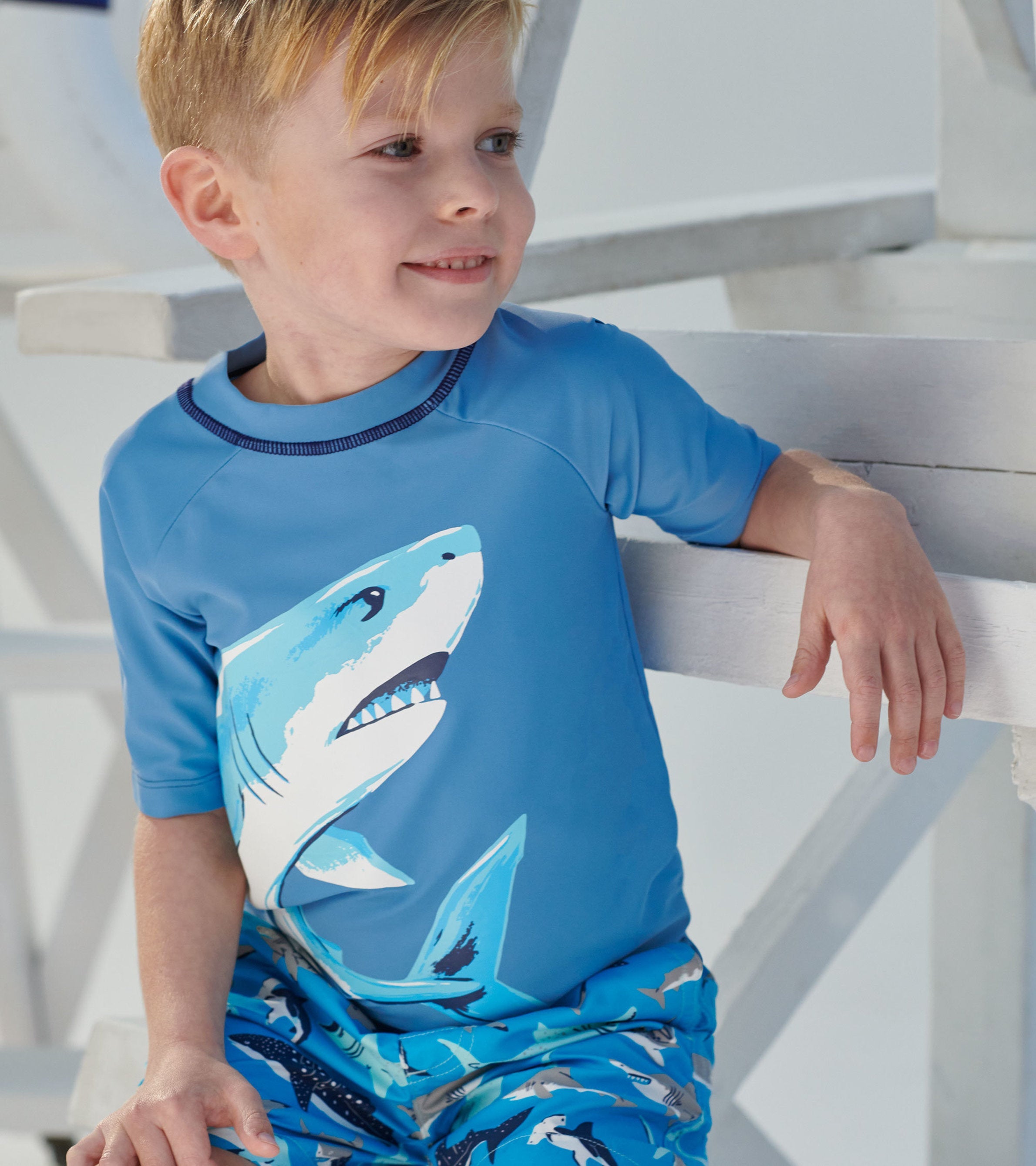 Hatley Deep Sea Shark Short Sleeve Rashguard