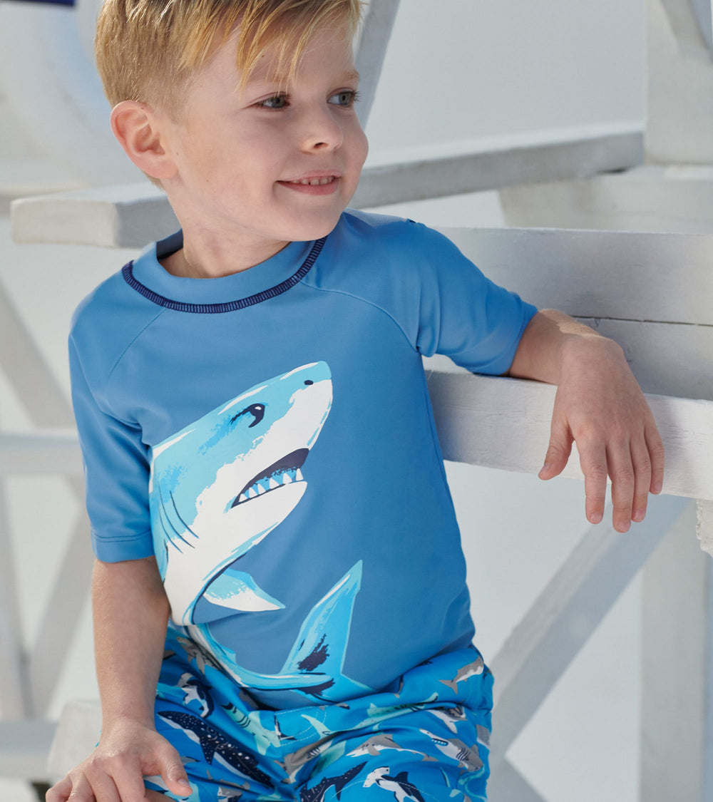 Hatley Deep Sea Shark Short Sleeve Rashguard