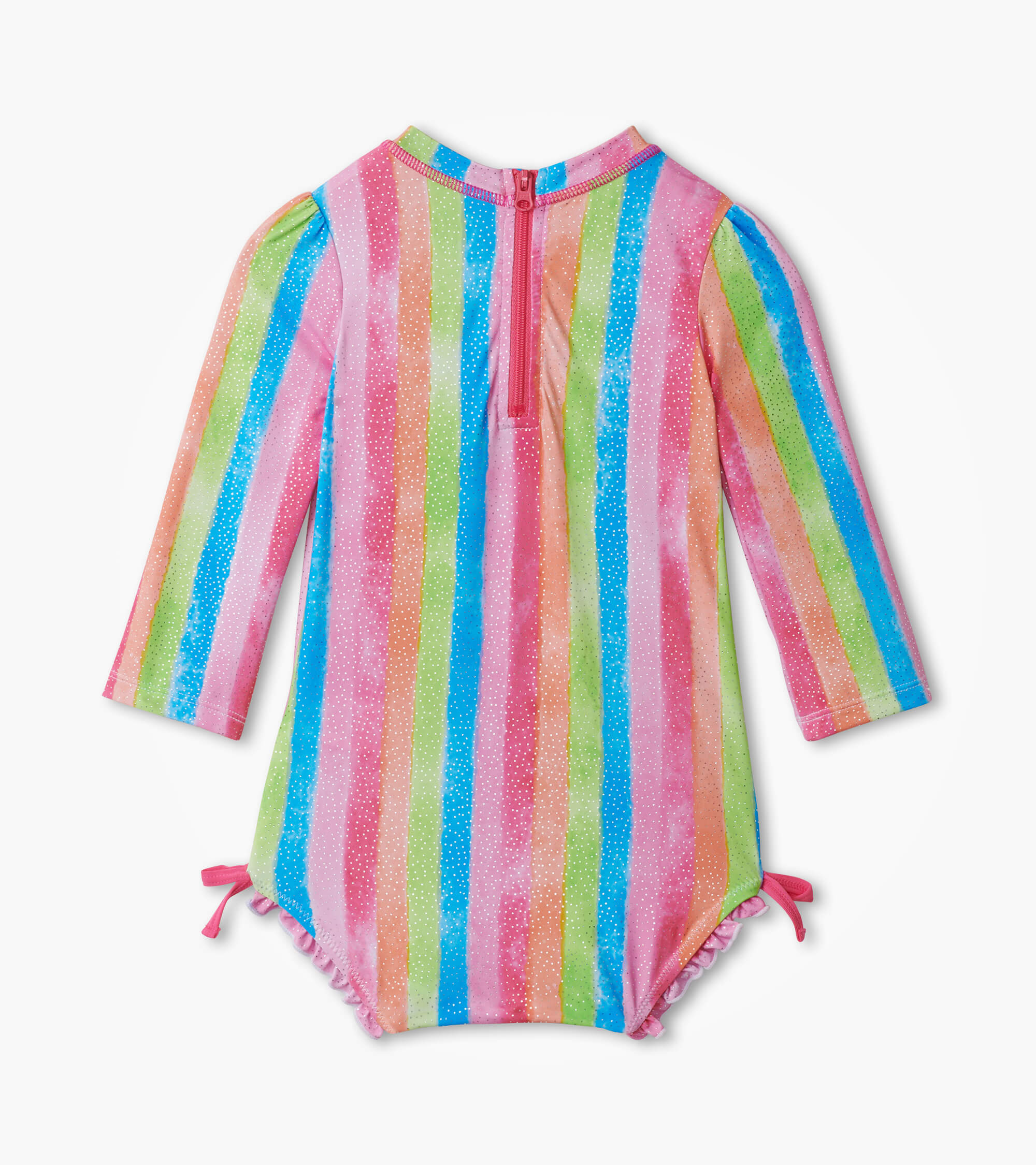 Hatley Baby Girls Rainbow Stripes Rashguard Swimsuit
