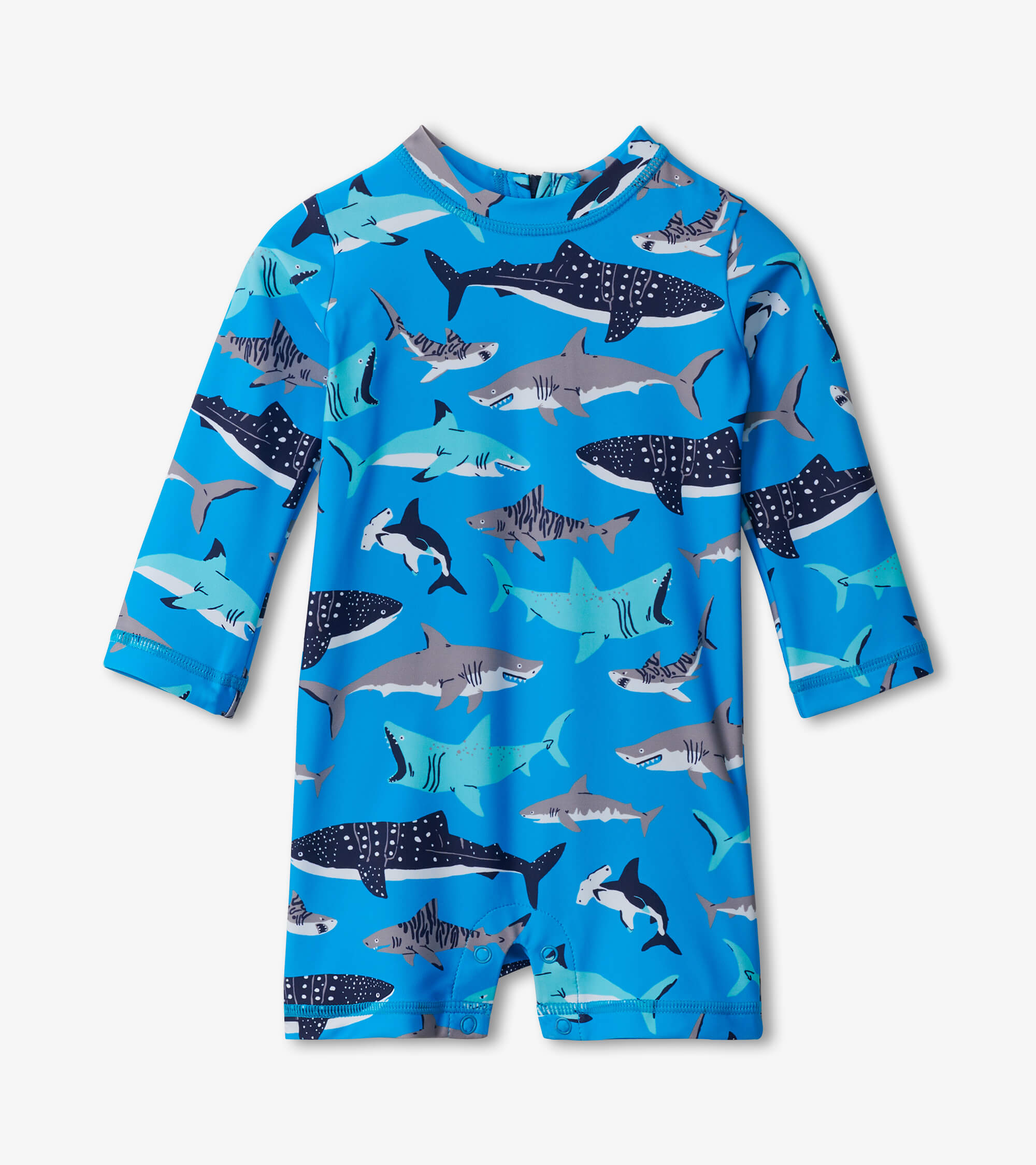 Hatley Baby Boys Shark School One-Piece Rashguard