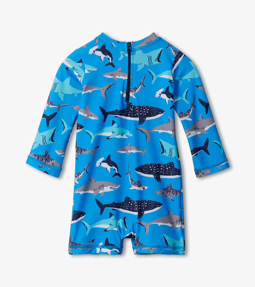 Hatley Baby Boys Shark School One-Piece Rashguard