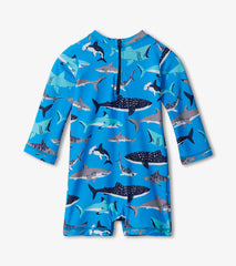 Hatley Baby Boys Shark School One-Piece Rashguard