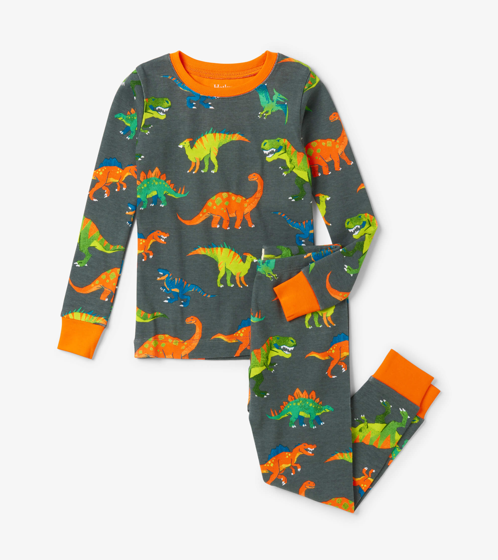 Hatley Colorblock Dino Pajama Set