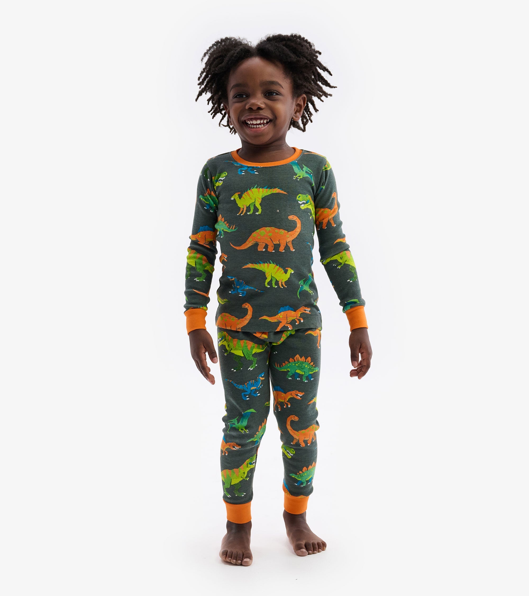 Hatley Colorblock Dino Pajama Set