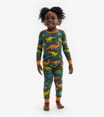 Hatley Colorblock Dino Pajama Set