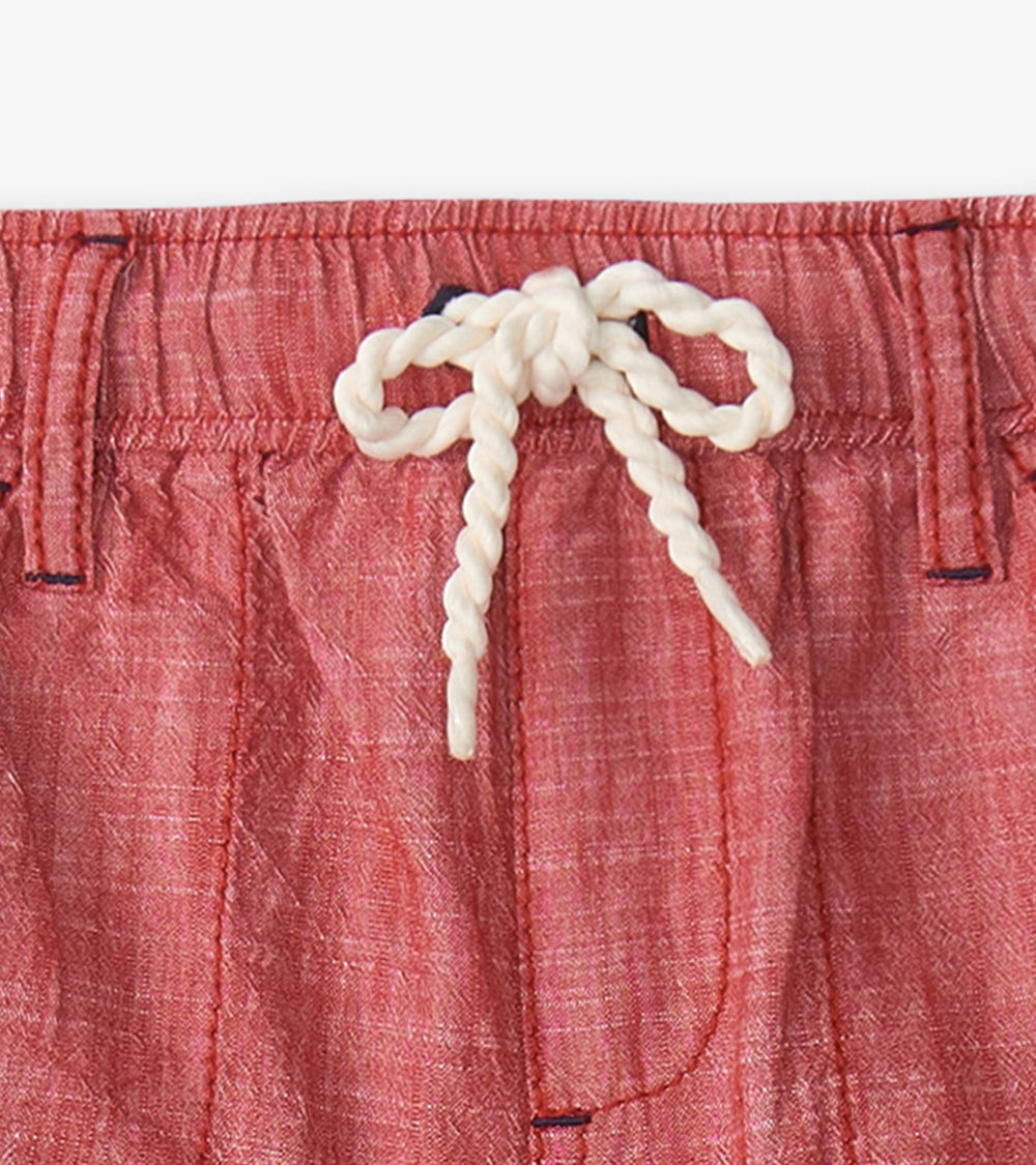 Hatley Boys Nautical Chambray Woven Shorts