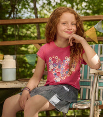Hatley Girls Chiffon Heart Tie Front T-Shirt