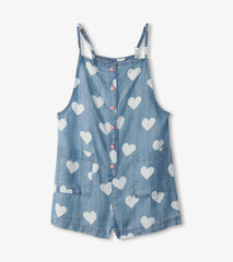 Hatley Girls Hearts Slouchy Overalls