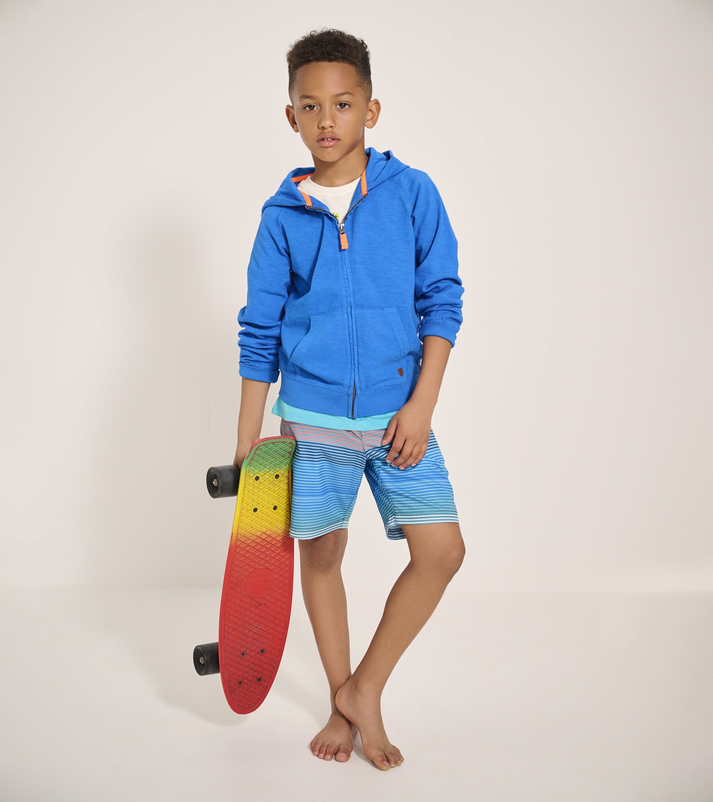 Hatley Boys Deep Blue Sky Zip-Up Hoodie