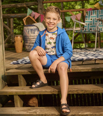 Hatley Boys Deep Blue Sky Zip-Up Hoodie