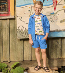 Hatley Boys Deep Blue Sky Zip-Up Hoodie