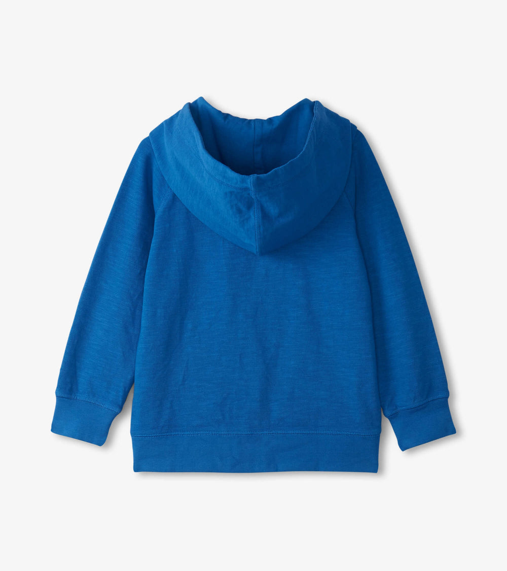Hatley Boys Deep Blue Sky Zip-Up Hoodie